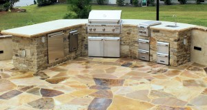 outdoor kitchen closeup