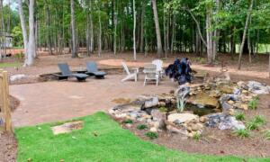 Patio and Pond